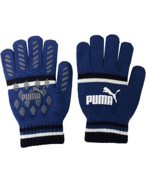 PUMA Cat Magic Big Logo Winter Gloves 041678 04 Textile - Blue