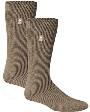 Heat Holders 2 Pack Original Thermal Brushing Socks - Grey
