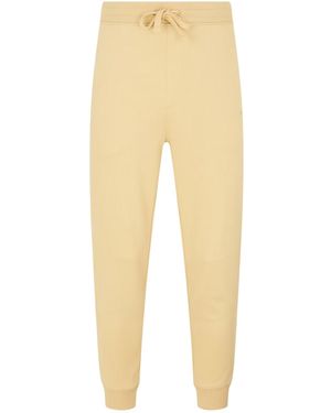 HUGO Fleece Logo Joggers Cotton - Natural