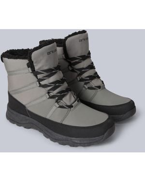 Mountain Warehouse 'Filey' Snow Boots Faux Fur Lined Proof Winter Shoes - Green