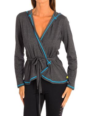 Zumba Long-Sleeved Hooded Sports Jacket Z1T00503 - Black