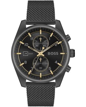 BOSS Zwarte Rvs Dresswatch