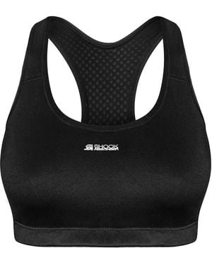 Shock Absorber Active Crop Top Medium Impact Sports Bra - Black