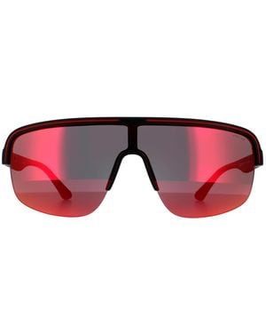 Police Semi Rimless Matte Dark Multilayer 90041091 - Red