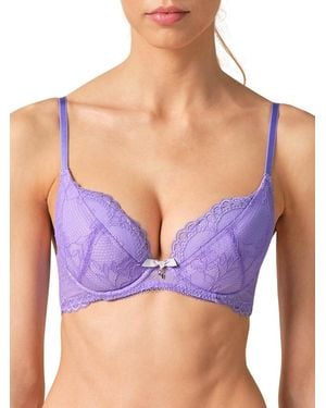 Gossard Superboost Padded Plunge Bra - Purple