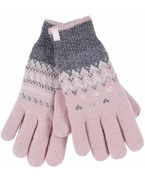 Heat Holders Nordic Fleece Lined Thermal Gloves - Pink
