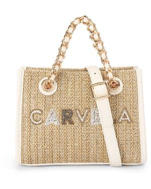 Carvela Kurt Geiger Sorrento Bead Micro Bag - Natural