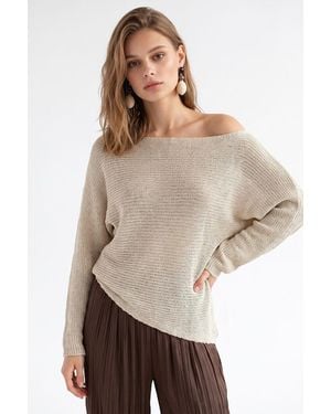 MixRay Acrylic-Polyamide Jumper - Natural