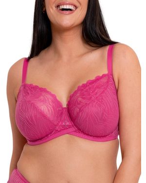 Curvy Kate Lace Daze Balcony Bra - Pink
