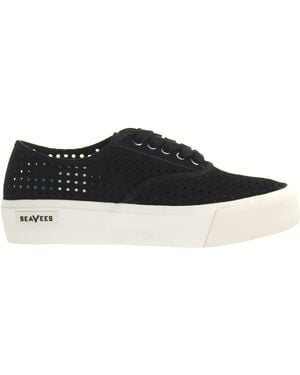 Seavees Legend Trainer Platform Portal Trainers Nubuck Leather - Black