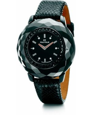 Folli Follie Ladies Watch Quartz Stainless Steel - Black