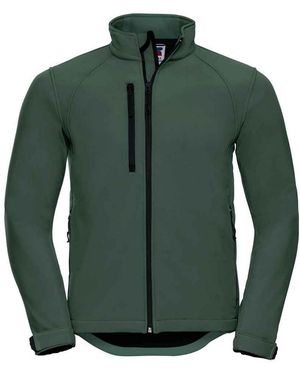 Russell Plain Soft Shell Jacket (Bottle) - Green
