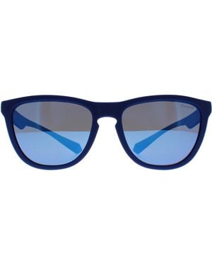 Polaroid Rectangular Azure Mirror Polarized Pld 2133/S - Blue