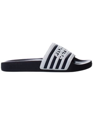 Slydes Heritage Navy/wit Sliders - Blauw