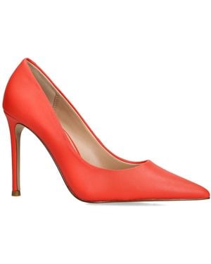 Steve Madden Leather Thrive Heels - Red