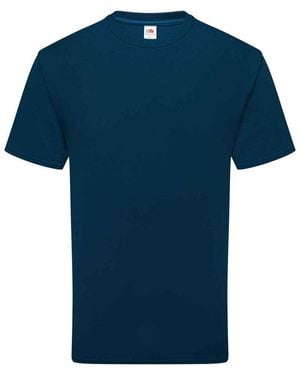 Fruit Of The Loom Adult Cotton T-Shirt (Mountain) - Blue