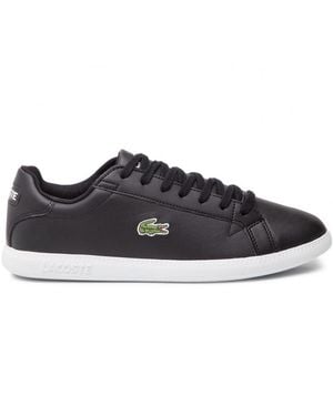 Lacoste Graduate Bl 1 Sma Trainers Leather (Archived) - Black