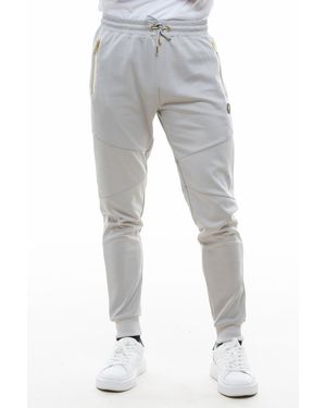D Rock Cuffed Jogger With Zipper Details Jogging Bottoms - Grey