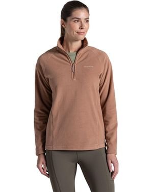 Craghoppers Ladies Miska Vi Half Zip Fleece (Umber) - Brown