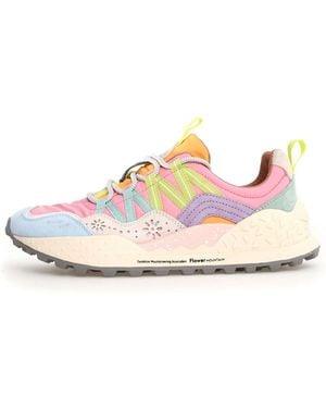 Flower Mountain Light Washi Trainer - Pink