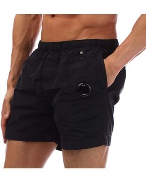 C.P. Company Flatt Nylon Lens Swim Shorts - Black