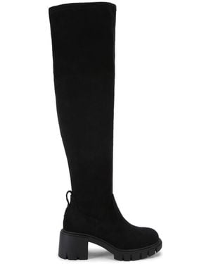 KG by Kurt Geiger Suede True Knee Boots - Black