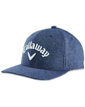 Callaway Apparel Accessories Performance Pro Logo Print Arch Lettering Baseball Cap - Blue
