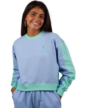 Superb Behappy Korte Sweater Voor - Blauw