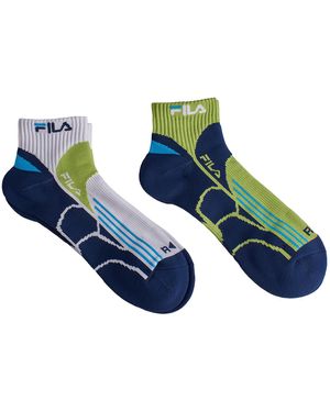 Fila Pack-2 Quarter Running Socks F2526 For - Blue