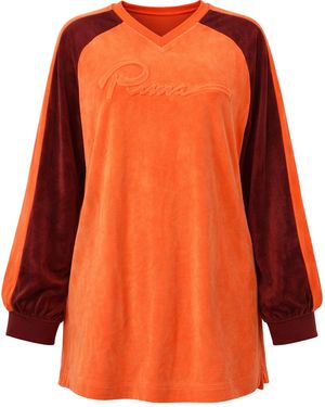 PUMA X Rihanna Fenty Velour Jumper Cotton - Orange