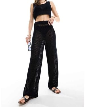 JJXX Co-Ord Crochet Trousers - Blue