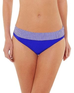 Lepel Riviera Fold Over Bikini Brief - Blue