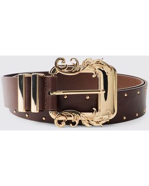 BoohooMAN Western Pu Belt - Brown