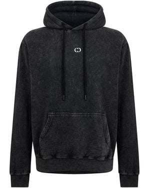 Criminal Damage Underdog Hooded Neck Long Sleeve Sweatshirt - Black