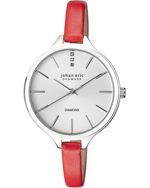 Johan Eric Herlev Slim Watch Leather - Grey