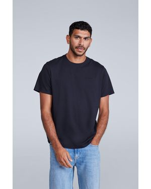 Mountain Warehouse 'Icon' Logo Tee Relaxed Fit Casual Everyday T-Shirt Cotton - Blue