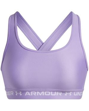 Under Armour Crossbodyack Medium Impact Sports Bra - Purple