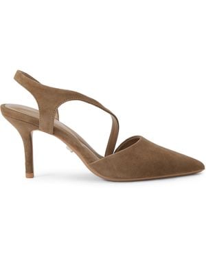 Carvela Kurt Geiger Suede Symmetry Court Heels - Brown