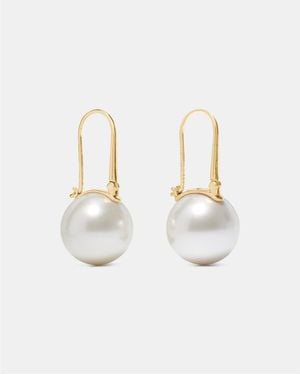 Kate Spade Dot Drop Huggies - White