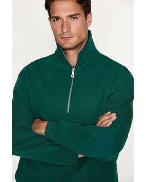 Grimelange Regular Fit Crew Neck Sweatshirt - Green