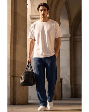 TOMMY LIFE Color-Blocked Palazzo Trousers - Brown