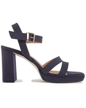 V.Gan Vegan Tulsi Platform Heel Sandals - Blue