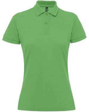 Asquith & Fox Ladies Short Sleeve Performance Blend Polo Shirt (Kelly) - Green