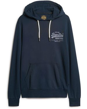Superdry Classic Vi Heritage Borst Capuchon Sweatshirt - Blauw