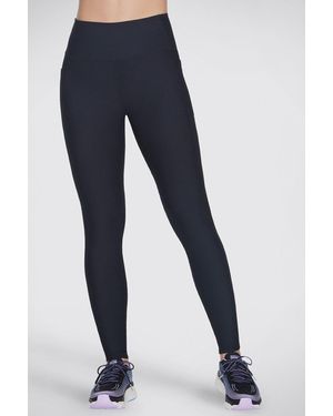 Skechers Goflex Rib Fl Hw Legging Bold Nylon - Blue