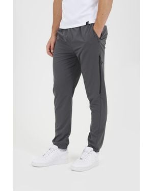 Brave Soul Straight Leg Elasticated Waist Trousers - Blue