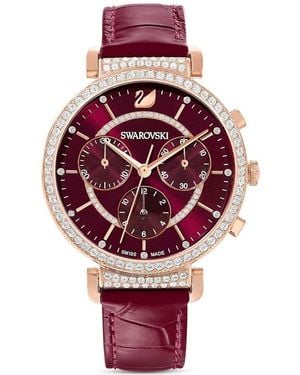 Swarovski Passage Chrono Watch - Red