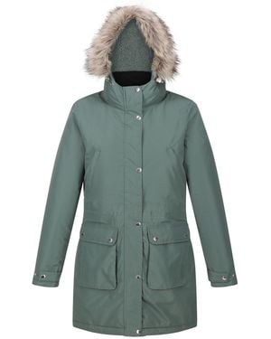 Regatta Ladies Voltera Heated Waterproof Jacket (Dark) Material_Polyester - Green