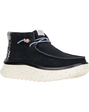 HEYDUDE Wendy Peak Hi Suede Boots - Blue