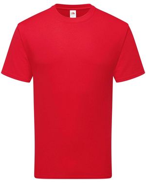 Fruit Of The Loom Adult Pure Cotton T-Shirt - Red